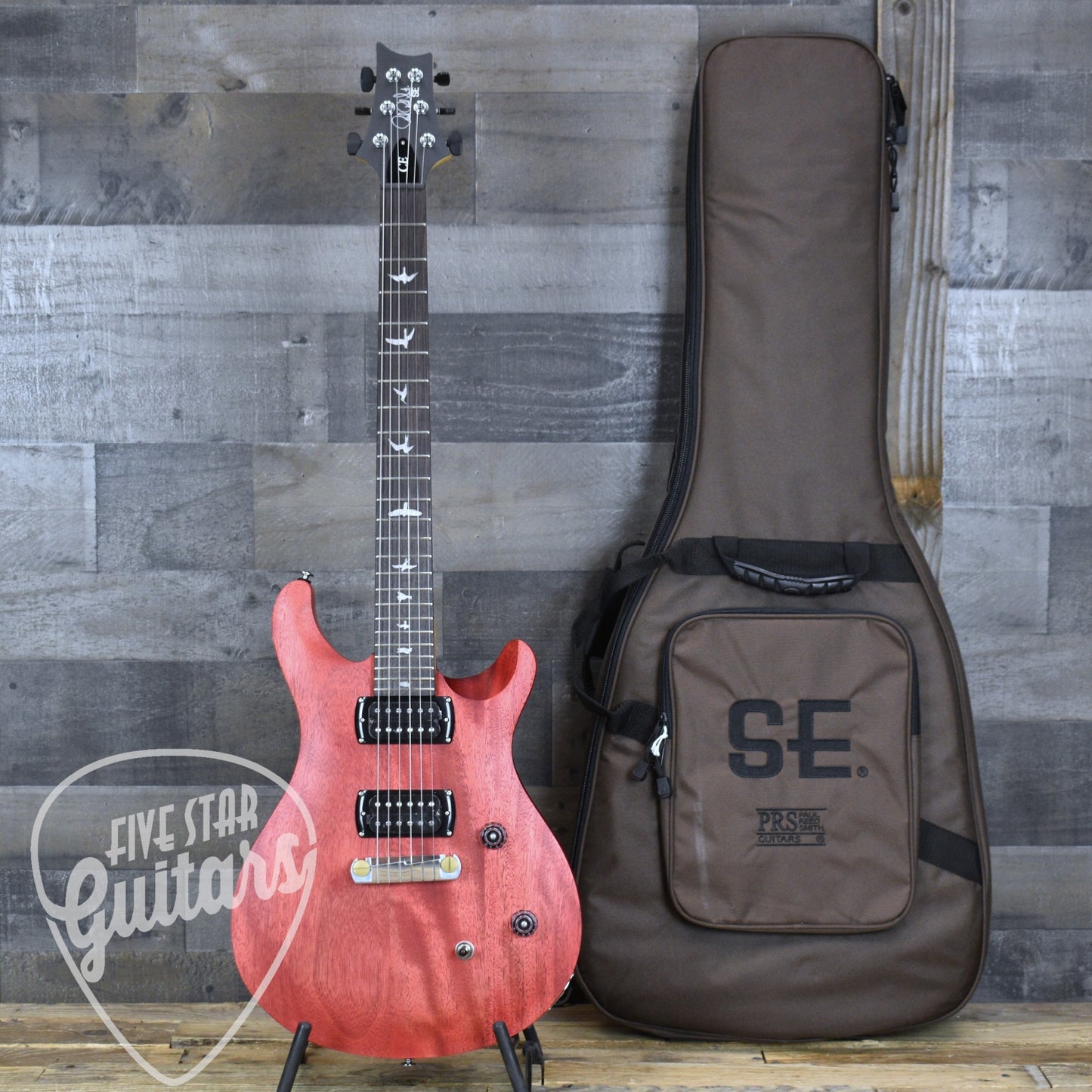 PRS SE CE24 Standard Stoptail Satin - Vintage Cherry with Gigbag