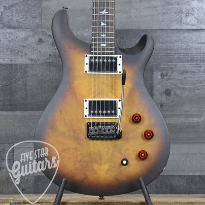 PRS SE David Grissom Laurel Burl Top - McCarty Tobacco Sunburst with Gigbag