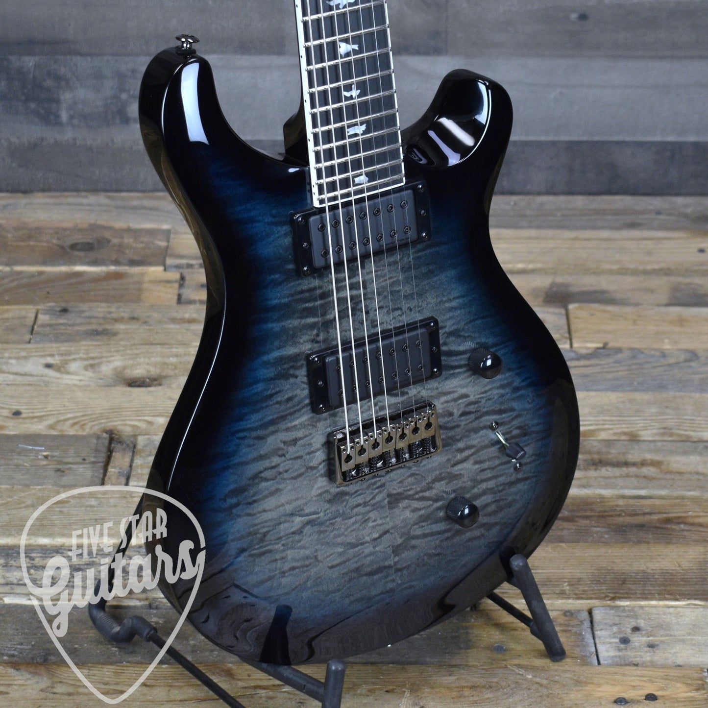 PRS SE Mark Holcomb 7 String - Holcomb Blue Burst with Gigbag