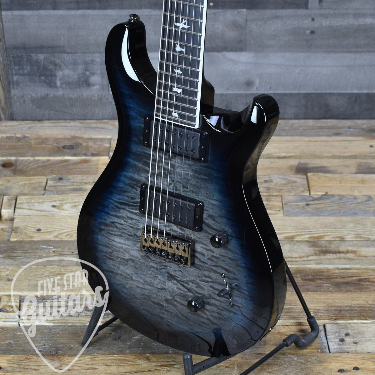 PRS SE Mark Holcomb 7 String - Holcomb Blue Burst with Gigbag