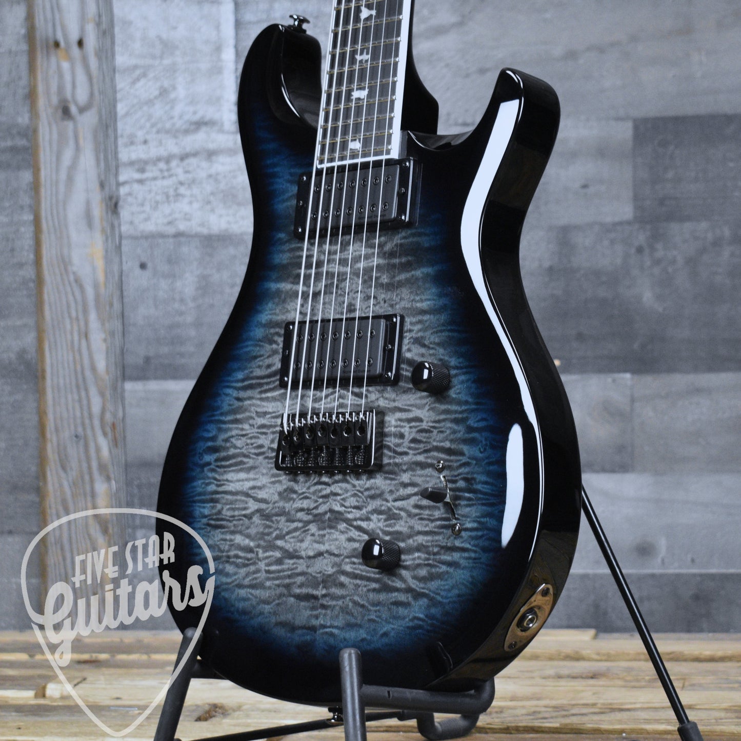 PRS SE Mark Holcomb 7 String - Holcomb Blue Burst with Gigbag