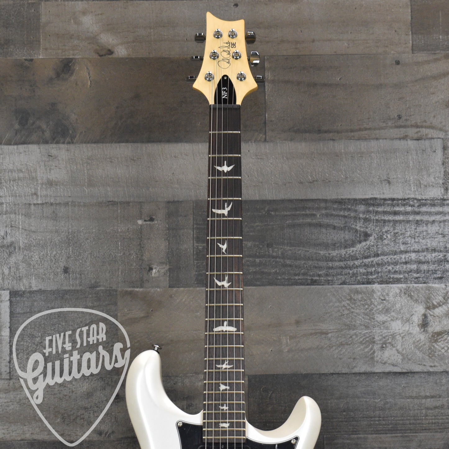 PRS SE NF3 Rosewood Fingerboard - Pearl White with Gig Bag