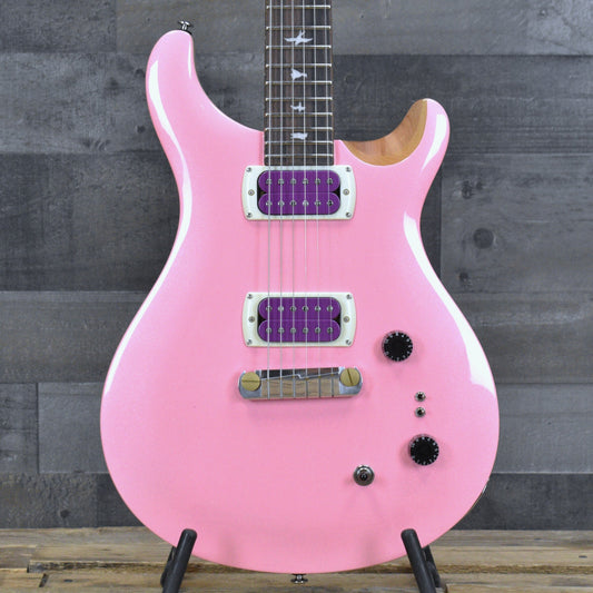 PRS SE Rock Lady LTD - Pink Pearl Top Natural Back with Gigbag