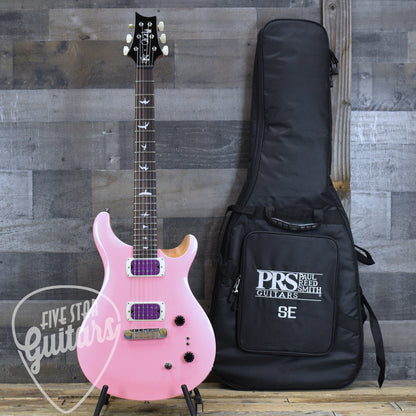 PRS SE Rock Lady LTD - Pink Pearl Top Natural Back with Gigbag