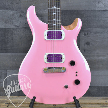PRS SE Rock Lady LTD - Pink Pearl Top Natural Back with Gigbag