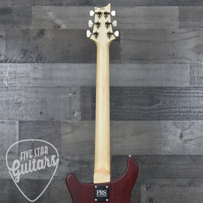 PRS Wood Library CE-24 Satin Quilt Top - Black Cherry with Gigbag