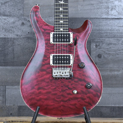 PRS Wood Library CE-24 Satin Quilt Top - Black Cherry with Gigbag