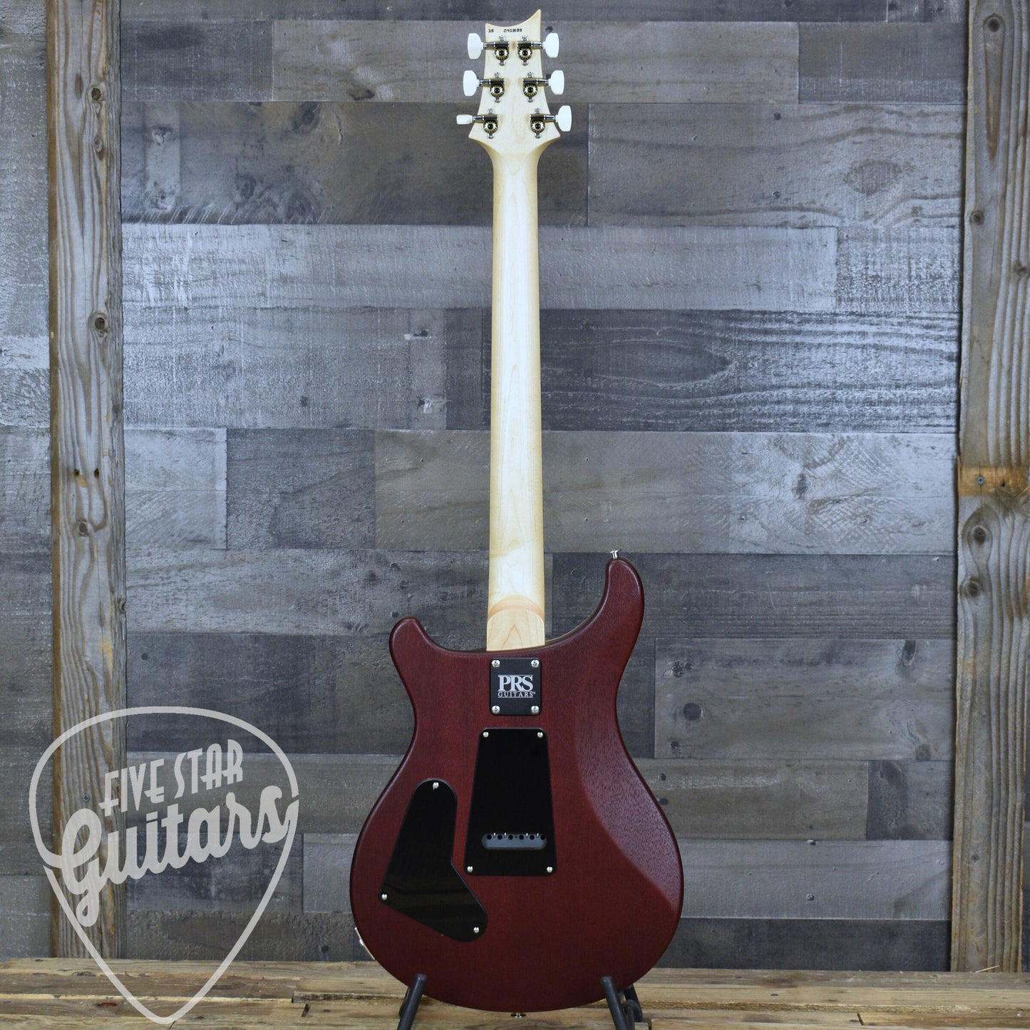 PRS Wood Library CE-24 Satin Quilt Top - Black Cherry with Gigbag
