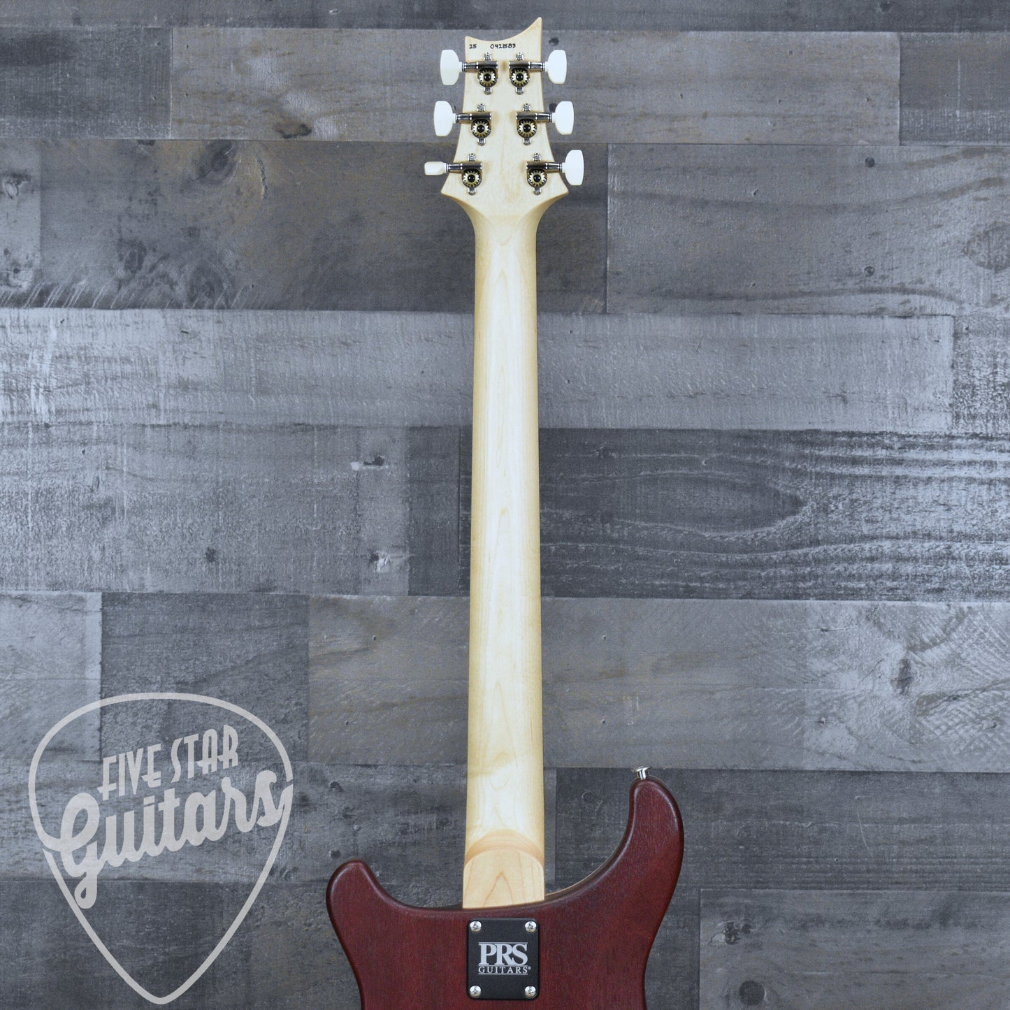 PRS Wood Library CE-24 Satin Quilt Top - Black Cherry with Gigbag