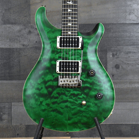 PRS Wood Library CE-24 Satin Quilt Top - Emerald Green with Gigbag