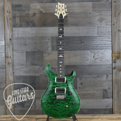 PRS Wood Library CE-24 Satin Quilt Top - Emerald Green with Gigbag