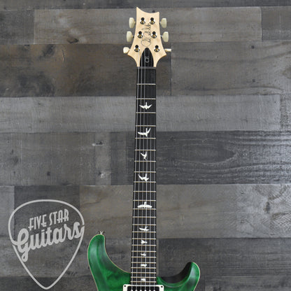 PRS Wood Library CE-24 Satin Quilt Top - Emerald Green with Gigbag