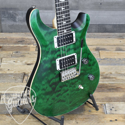 PRS Wood Library CE-24 Satin Quilt Top - Emerald Green with Gigbag