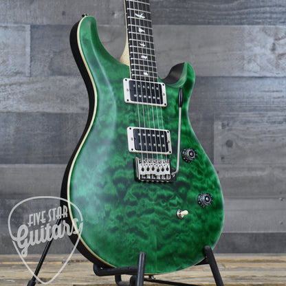 PRS Wood Library CE-24 Satin Quilt Top - Emerald Green with Gigbag