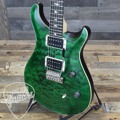 PRS Wood Library CE-24 Satin Quilt Top - Emerald Green with Gigbag