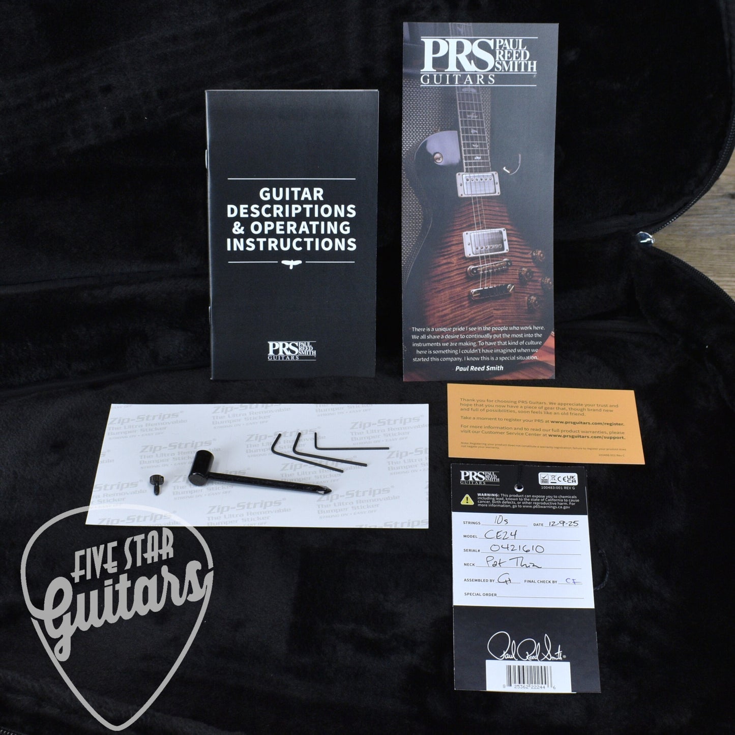 PRS Wood Library CE-24 Satin Quilt Top - Emerald Green with Gigbag