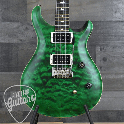 PRS Wood Library CE-24 Satin Quilt Top - Emerald Green with Gigbag