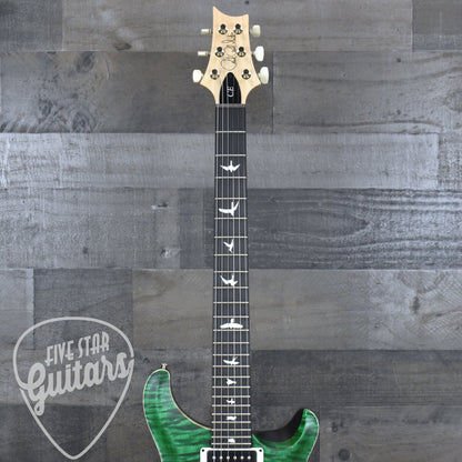 PRS Wood Library CE-24 Satin Quilt Top - Emerald Green with Gigbag