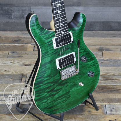 PRS Wood Library CE-24 Satin Quilt Top - Emerald Green with Gigbag