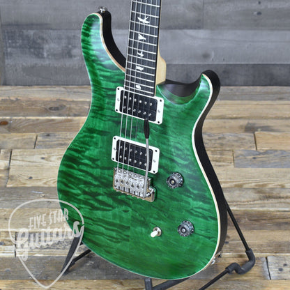 PRS Wood Library CE-24 Satin Quilt Top - Emerald Green with Gigbag