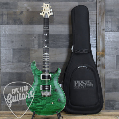 PRS Wood Library CE-24 Satin Quilt Top - Emerald Green with Gigbag