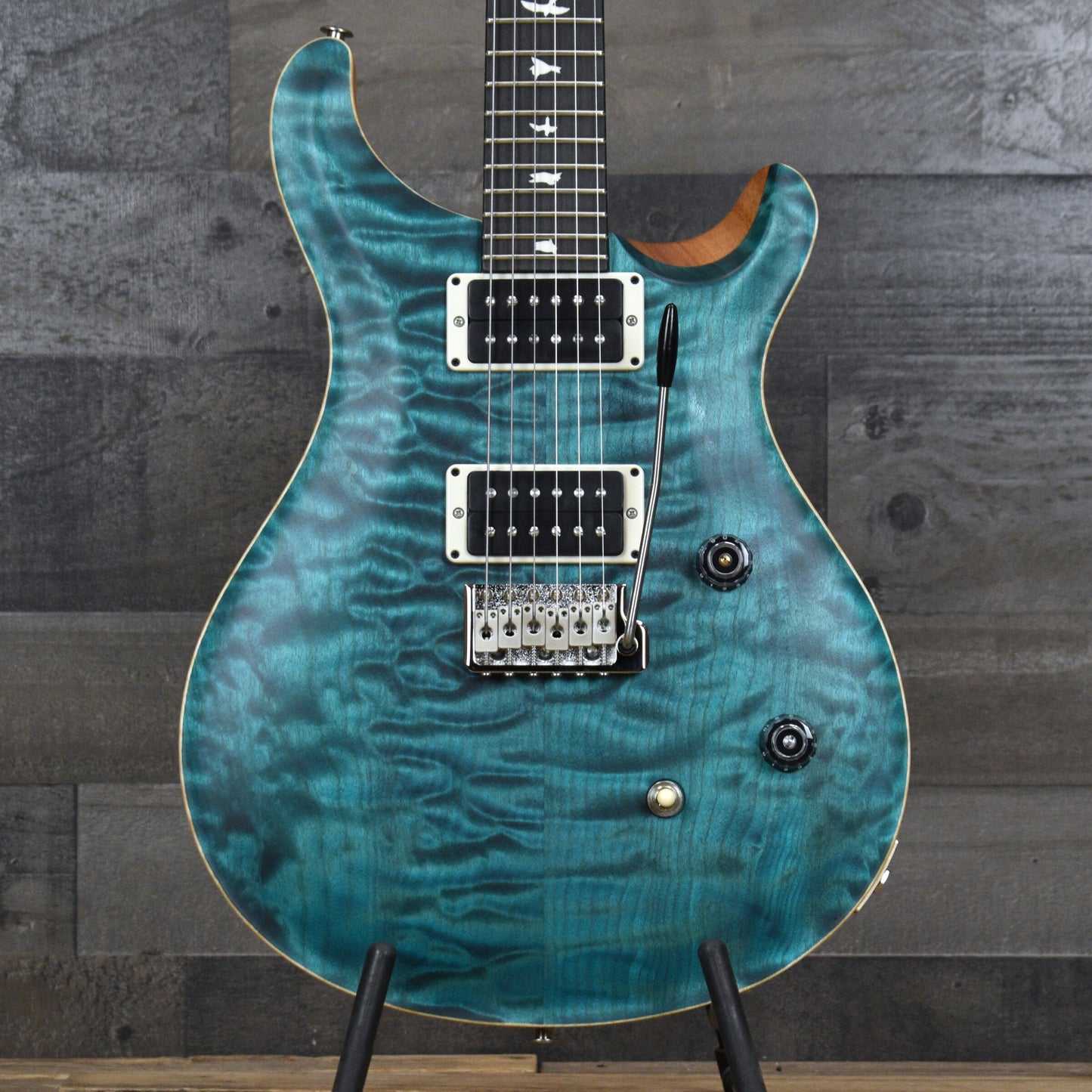 PRS Wood Library CE-24 Satin Quilt Top - Faded Abalone with Gigbag
