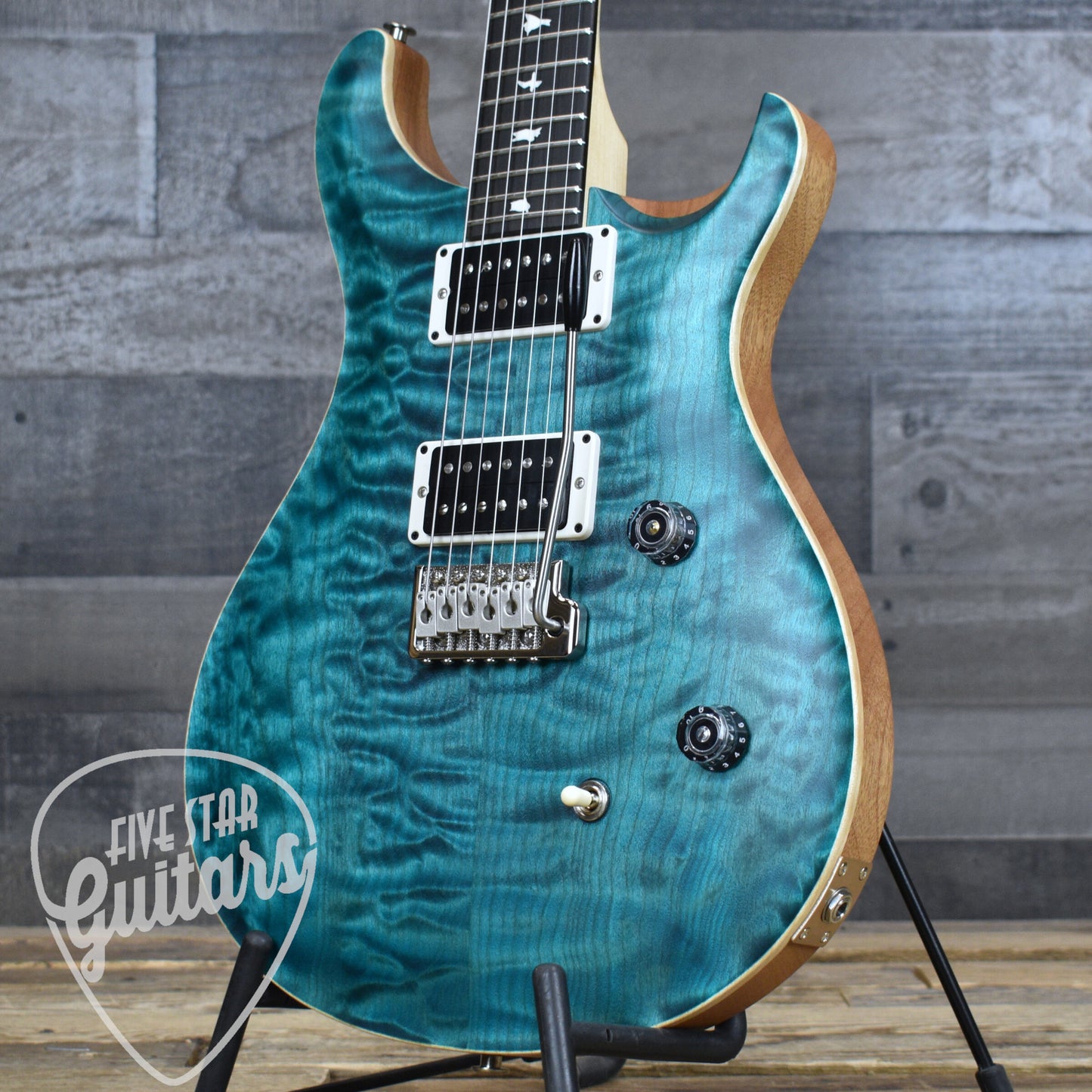 PRS Wood Library CE-24 Satin Quilt Top - Faded Abalone with Gigbag