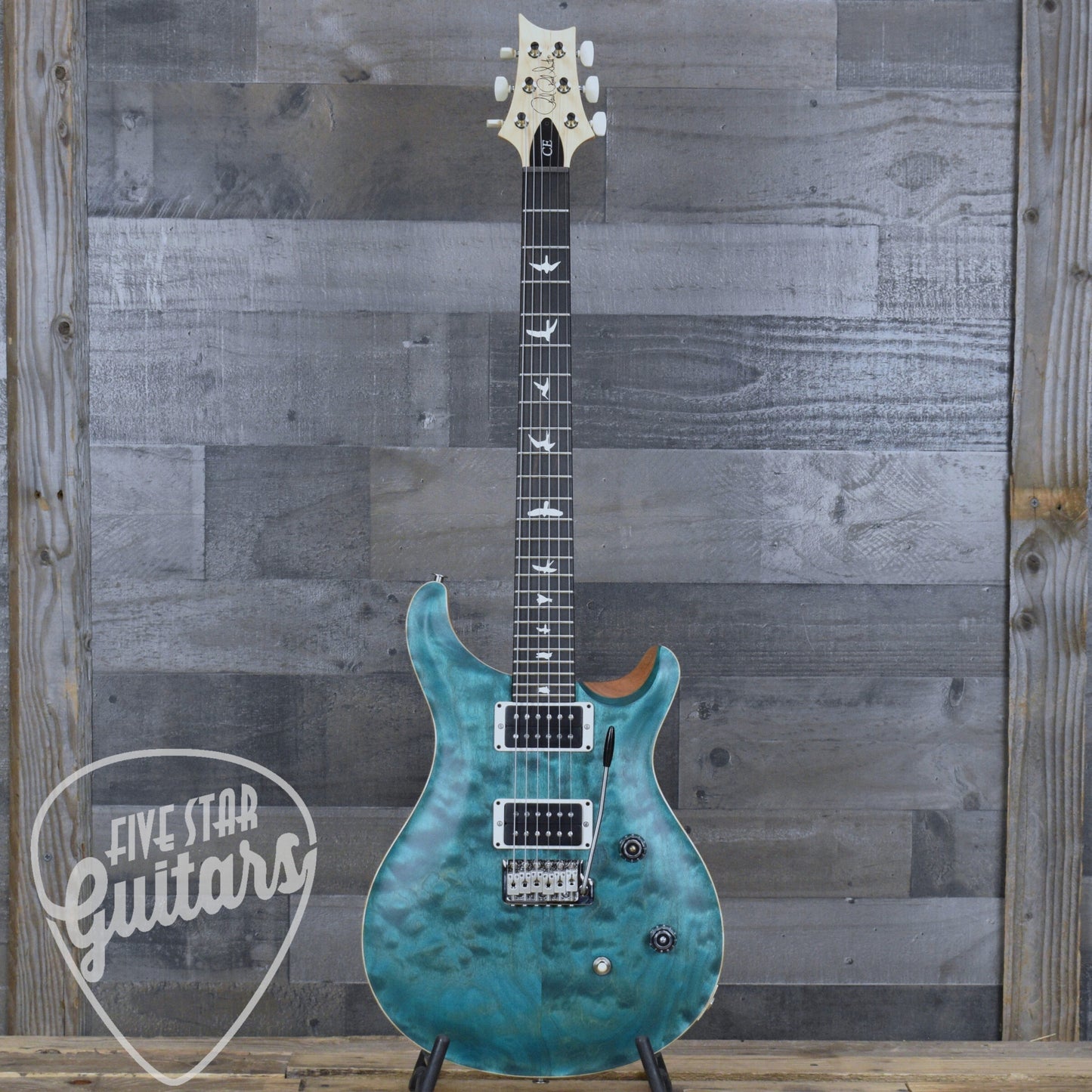 PRS Wood Library CE-24 Satin Quilt Top - Faded Abalone with Gigbag