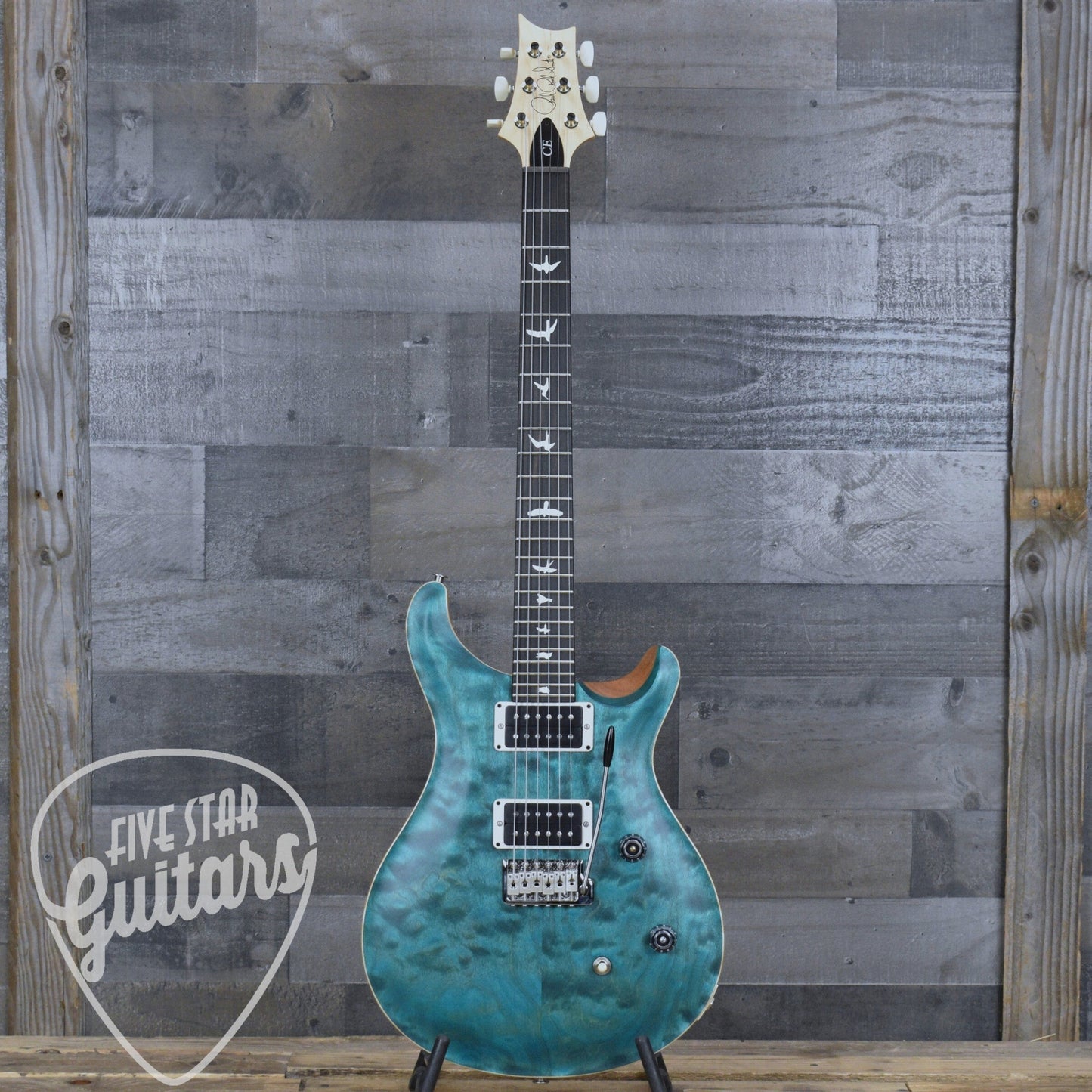 PRS Wood Library CE-24 Satin Quilt Top - Faded Abalone with Gigbag