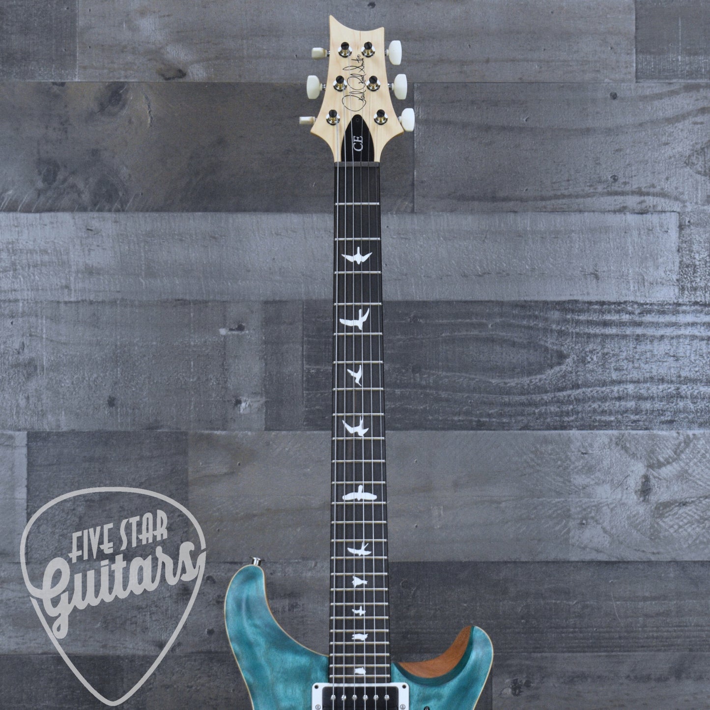 PRS Wood Library CE-24 Satin Quilt Top - Faded Abalone with Gigbag