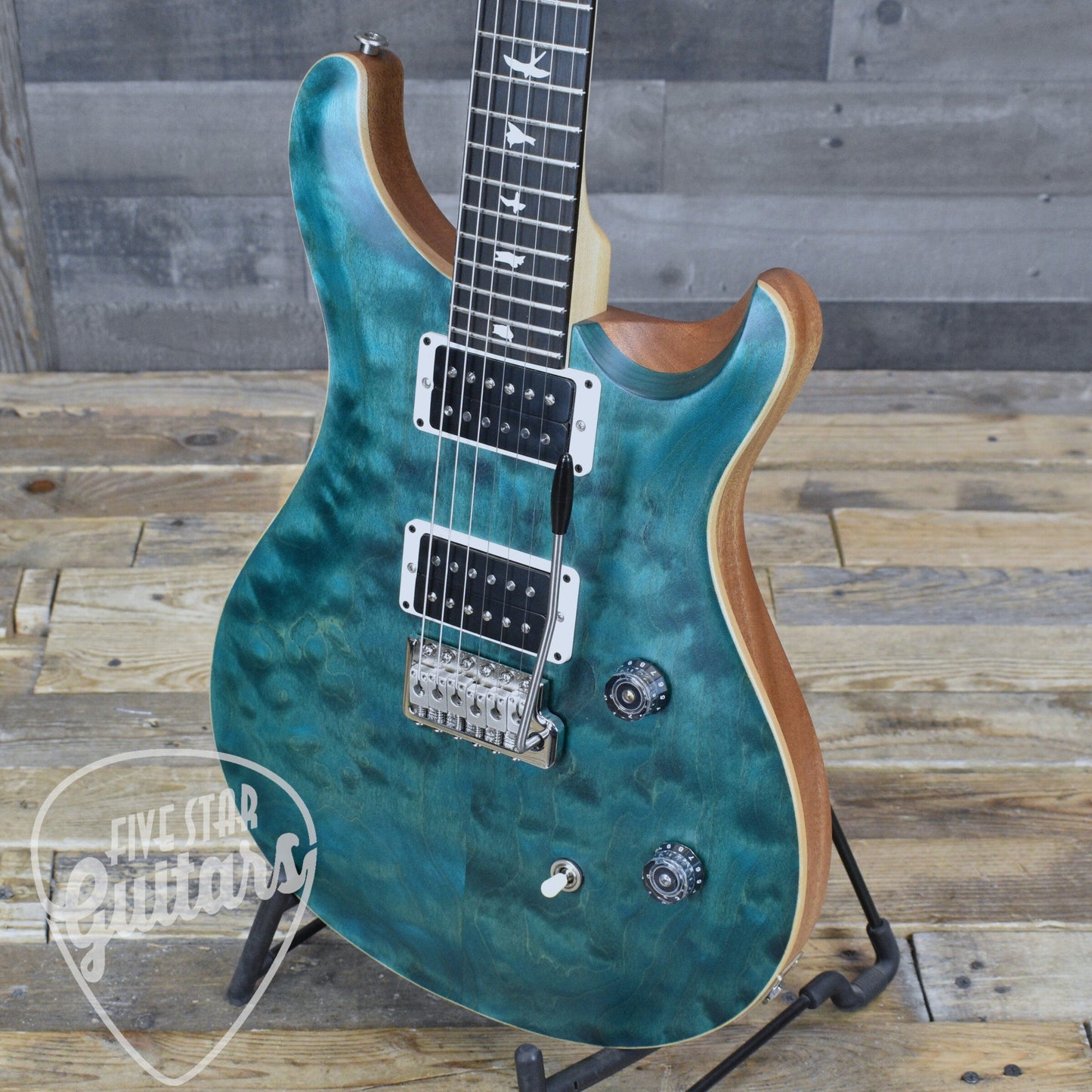 PRS Wood Library CE-24 Satin Quilt Top - Faded Abalone with Gigbag
