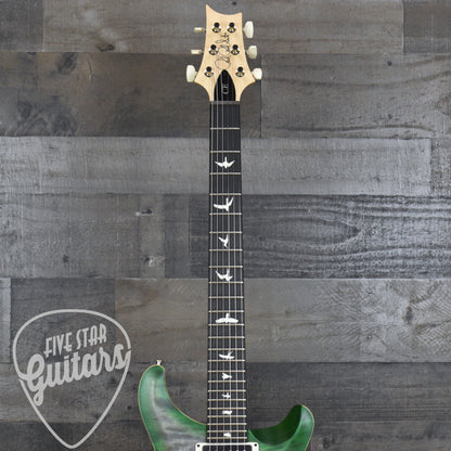 PRS Wood Library CE-24 Satin Quilt Top - Faded Gray Black Green Burst with Gigbag