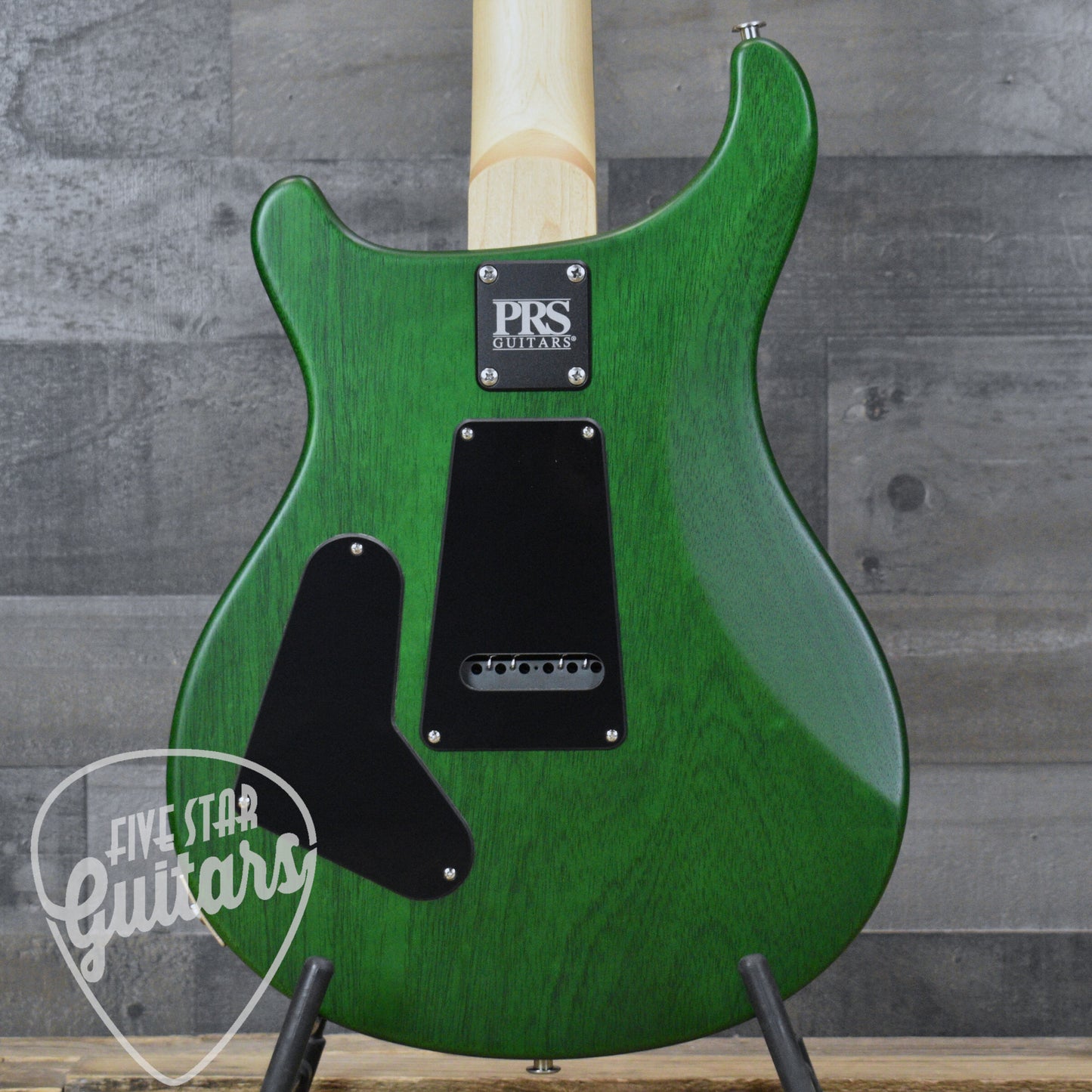 PRS Wood Library CE-24 Satin Quilt Top - Faded Gray Black Green Burst with Gigbag