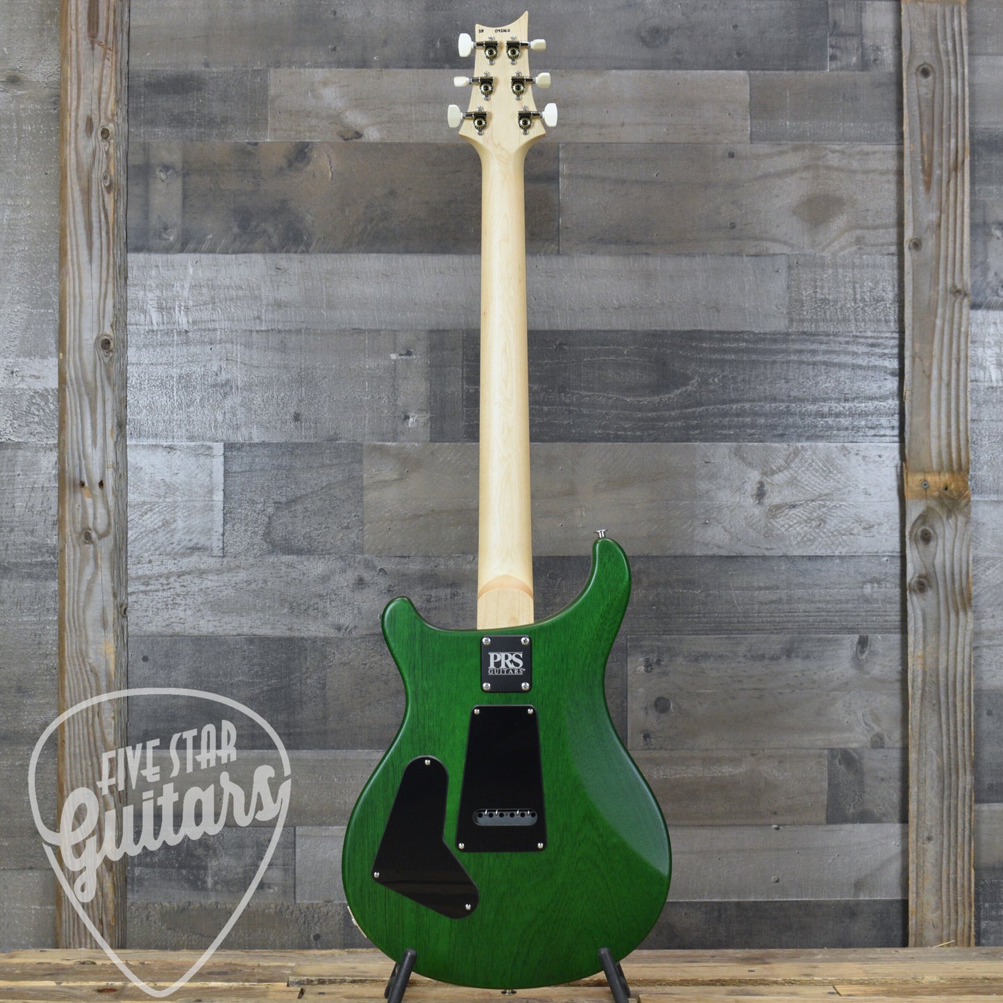 PRS Wood Library CE-24 Satin Quilt Top - Faded Gray Black Green Burst with Gigbag