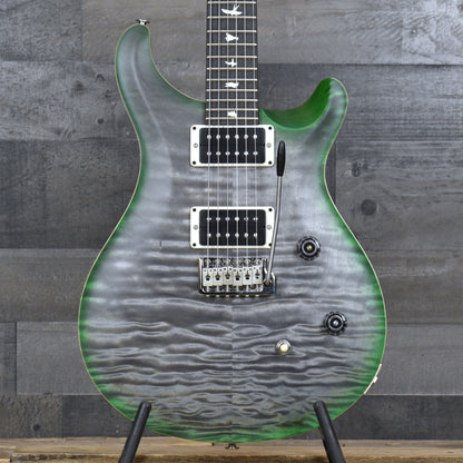 PRS Wood Library CE-24 Satin Quilt Top - Faded Gray Black Green Burst with Gigbag