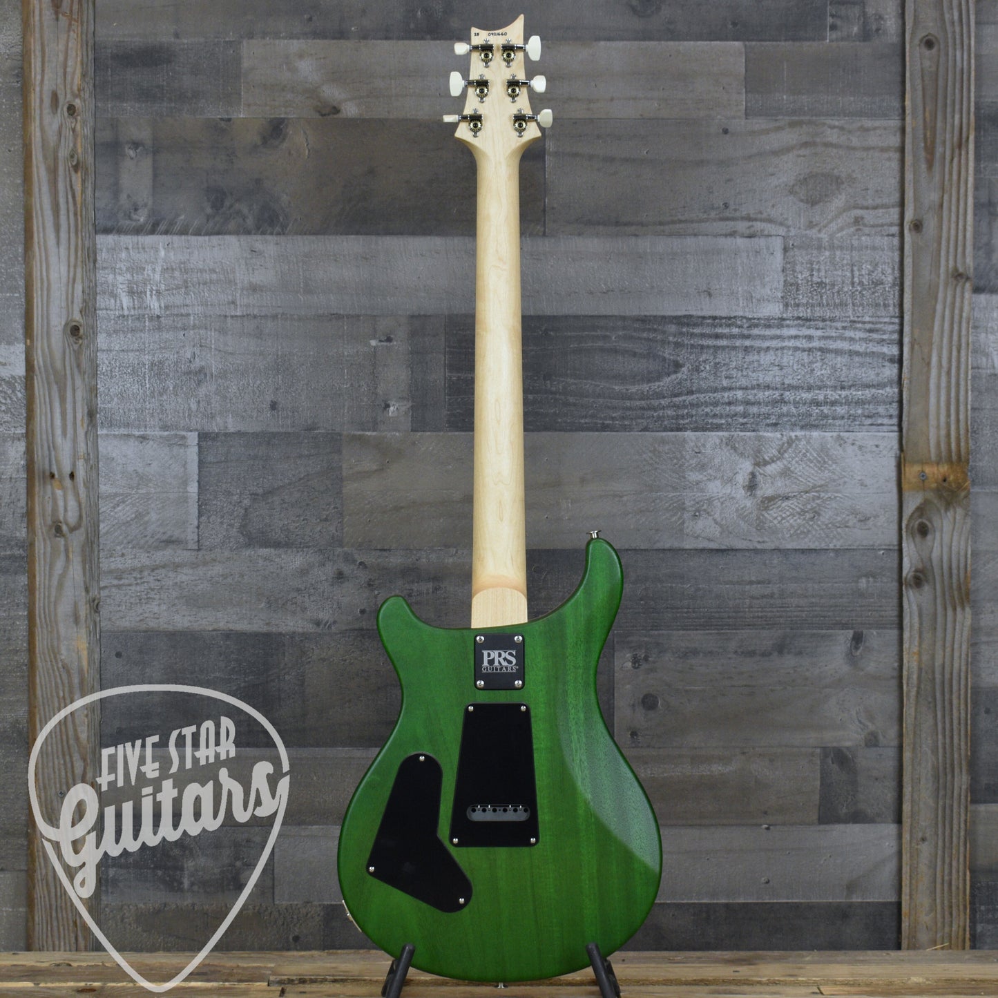 PRS Wood Library CE-24 Satin Quilt Top - Faded Gray Black Green Burst with Gigbag