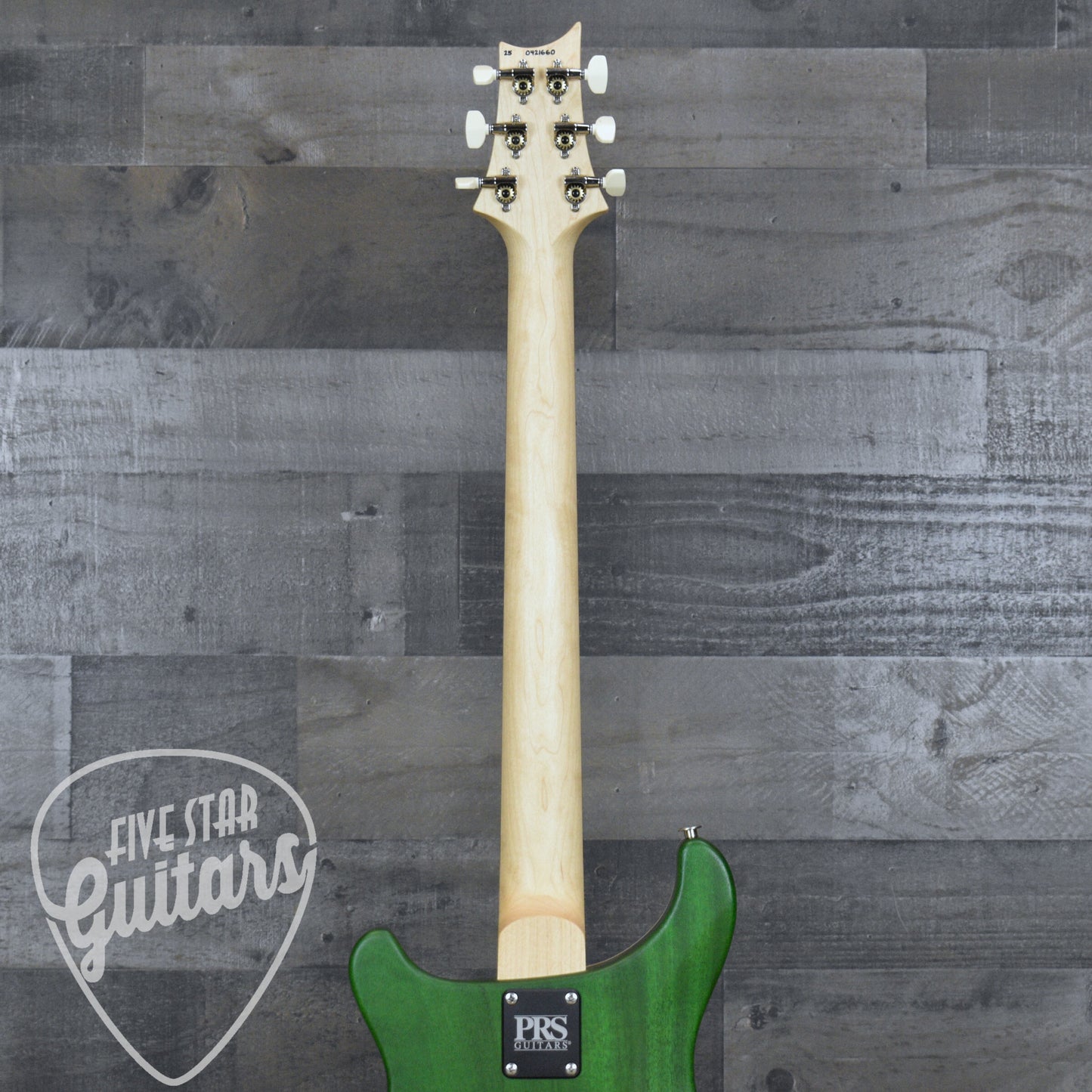 PRS Wood Library CE-24 Satin Quilt Top - Faded Gray Black Green Burst with Gigbag
