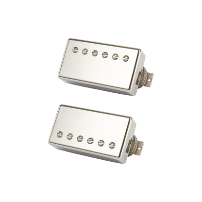 Gibson '57 Classic / '57 Classic Plus Set (Double Black Nickel Covers 2-conductor Potted Alnico 2)