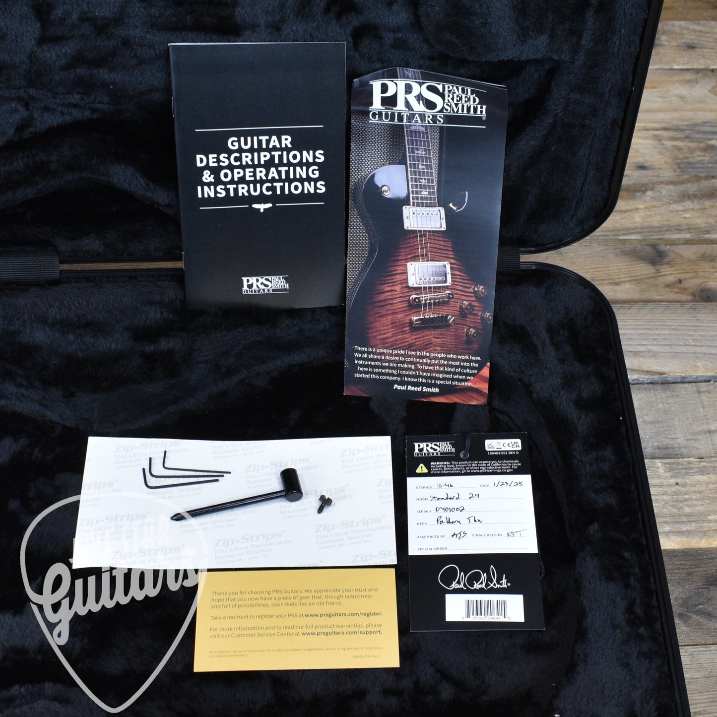 Paul Reed Smith 2025 Standard 24 Satin - Pearl White with Hard Shell Case