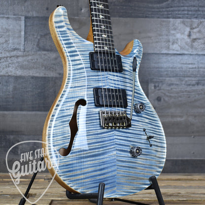 Paul Reed Smith Custom 24 Semi Hollow - Faded Indigo with Hardshell Case