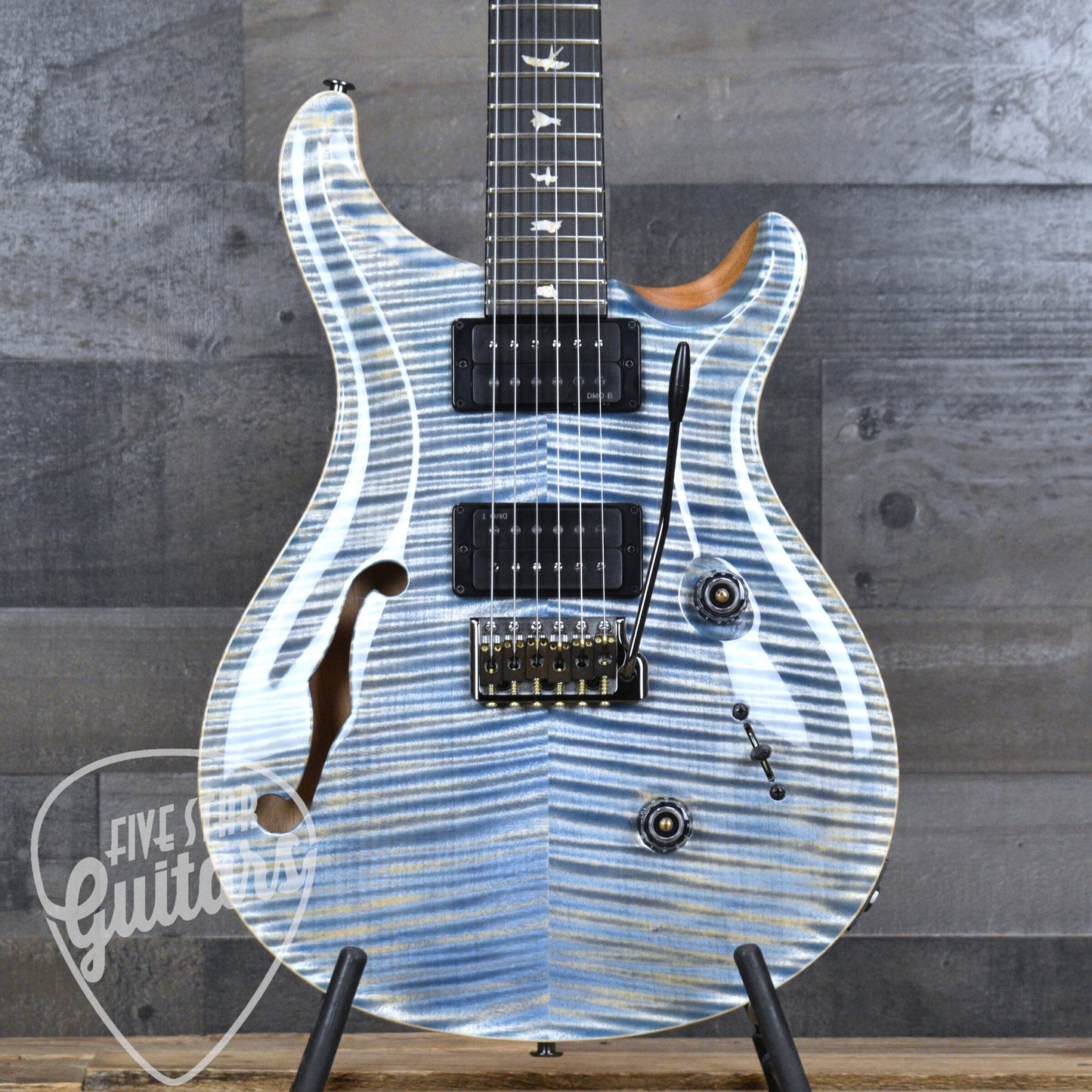 Paul Reed Smith Custom 24 Semi Hollow - Faded Indigo with Hardshell Case