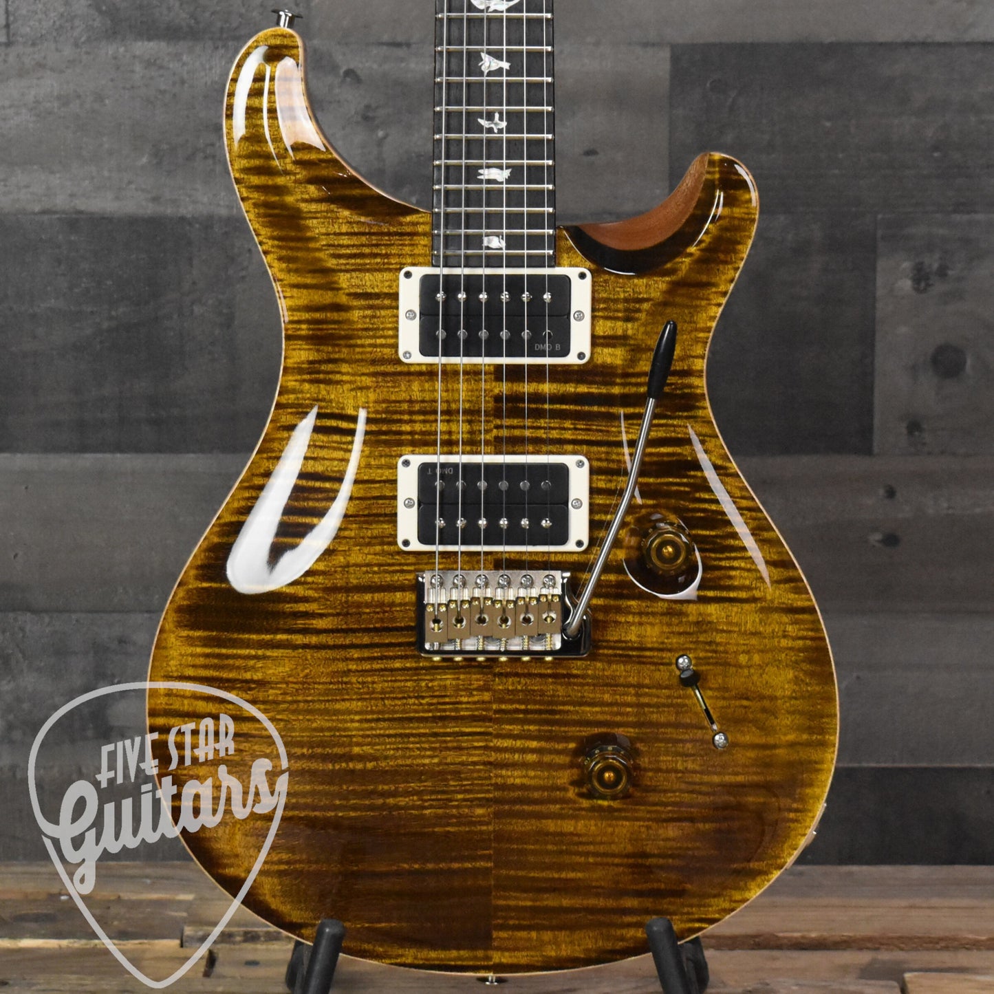 Paul Reed Smith Custom 24 - Yellow Tiger with Hard Shell Case