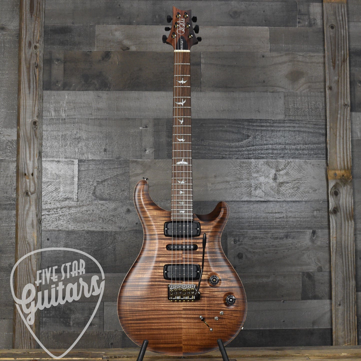 Paul Reed Smith Modern Eagle V - Wood Library - Copperhead Burst with Brazilian Rosewood Fretboard and Hard Shell Case