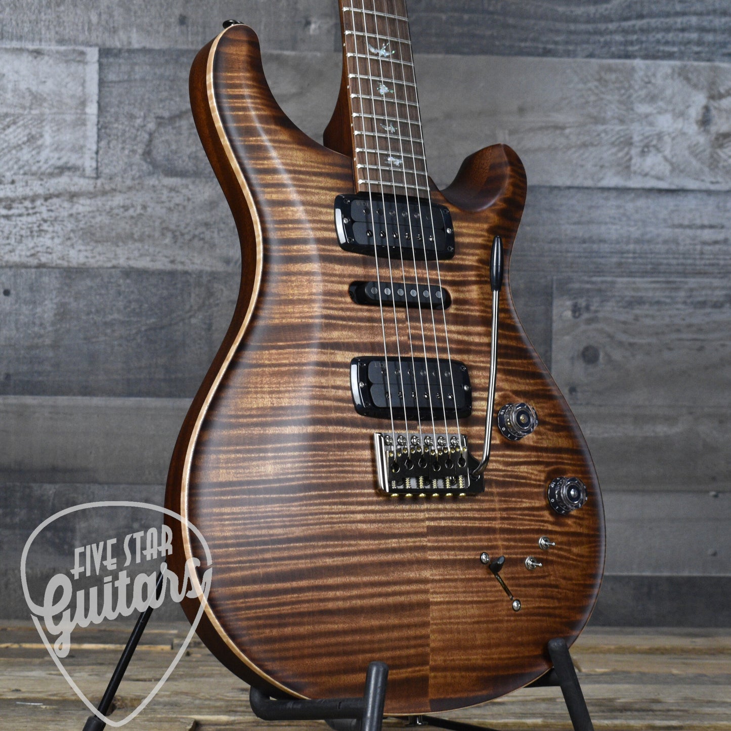 Paul Reed Smith Modern Eagle V - Wood Library - Copperhead Burst with Brazilian Rosewood Fretboard and Hard Shell Case