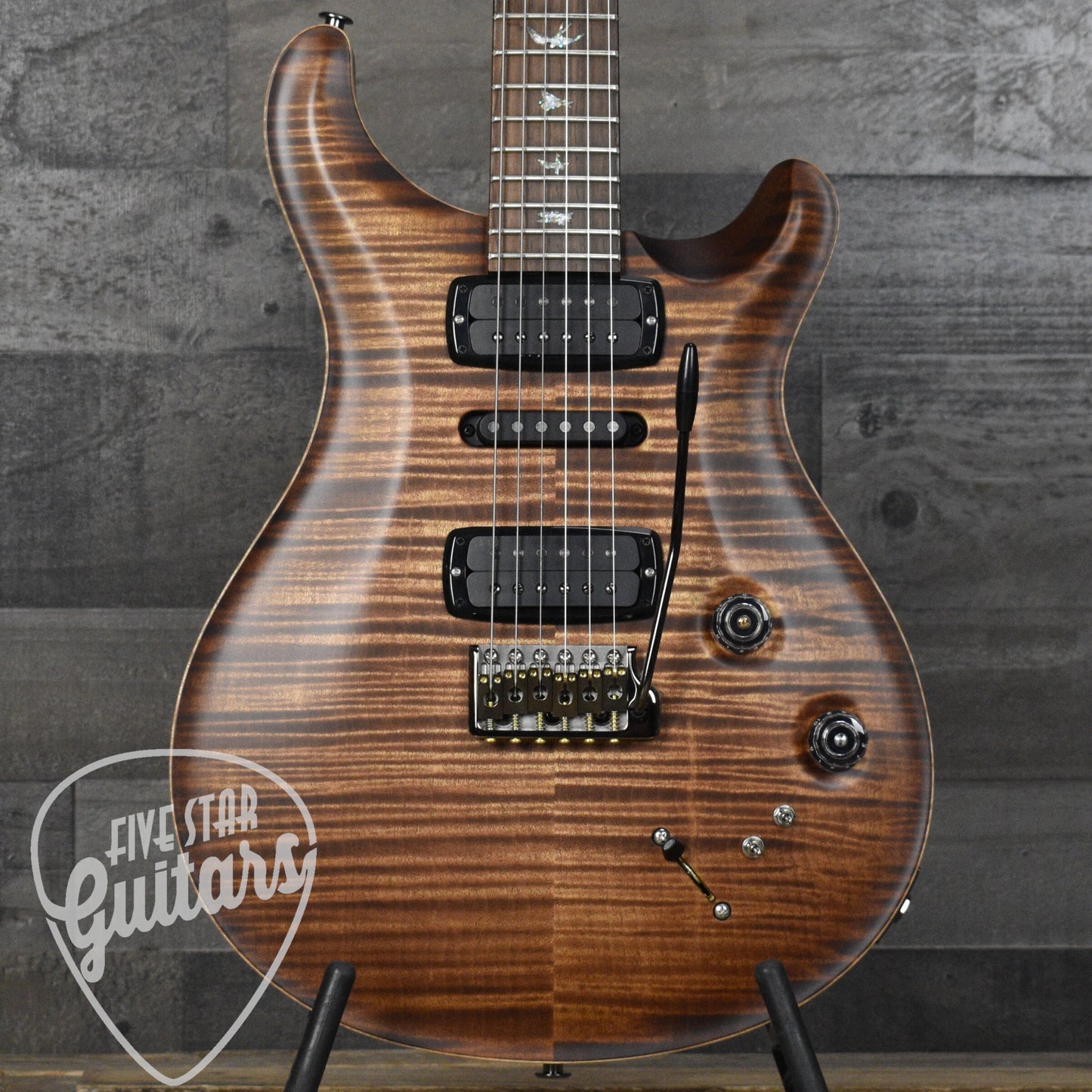 Paul Reed Smith Modern Eagle V - Wood Library - Copperhead Burst with Brazilian Rosewood Fretboard and Hard Shell Case