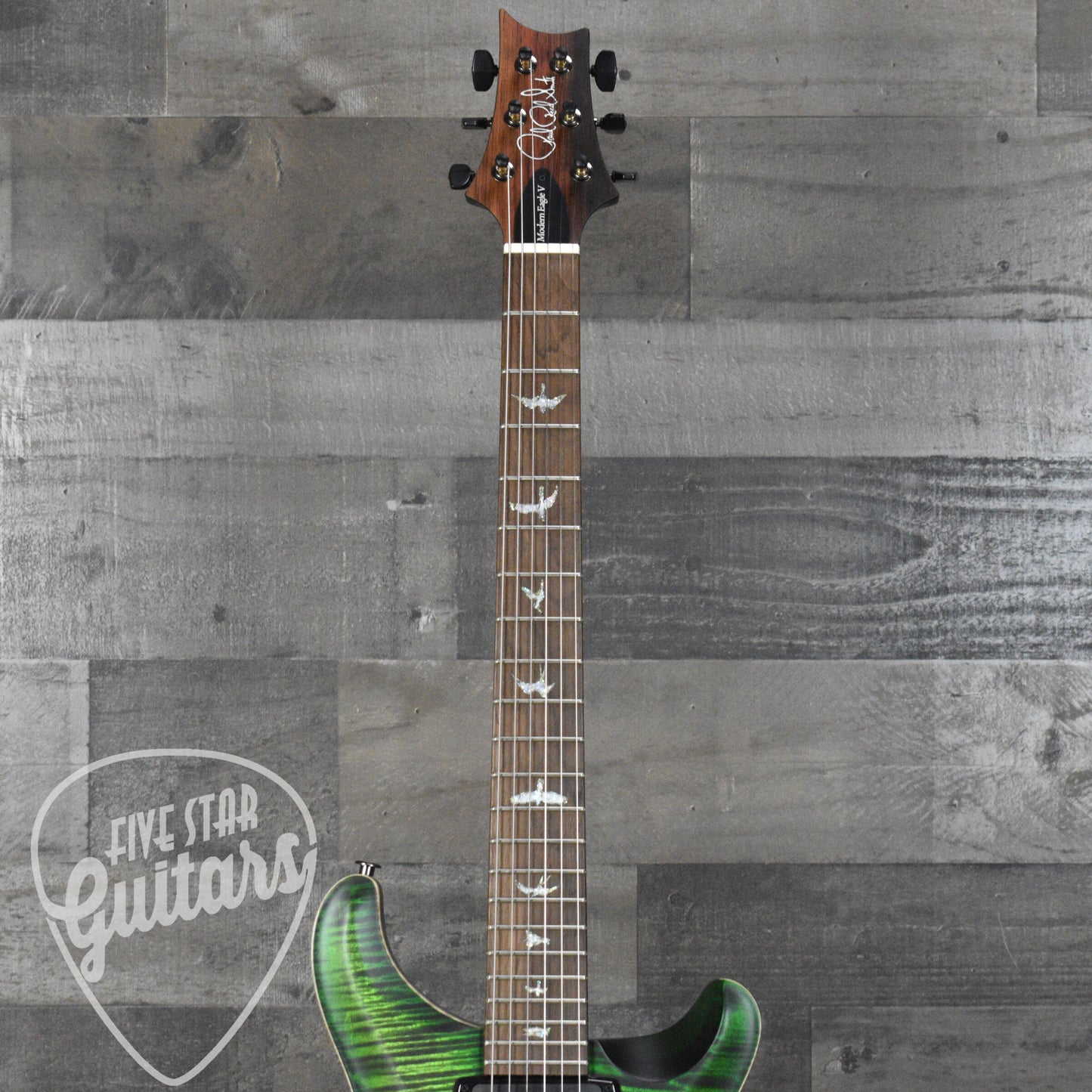 Paul Reed Smith Modern Eagle V - Wood Library - Jade with Brazilian Rosewood Fretboard and Hard Shell Case