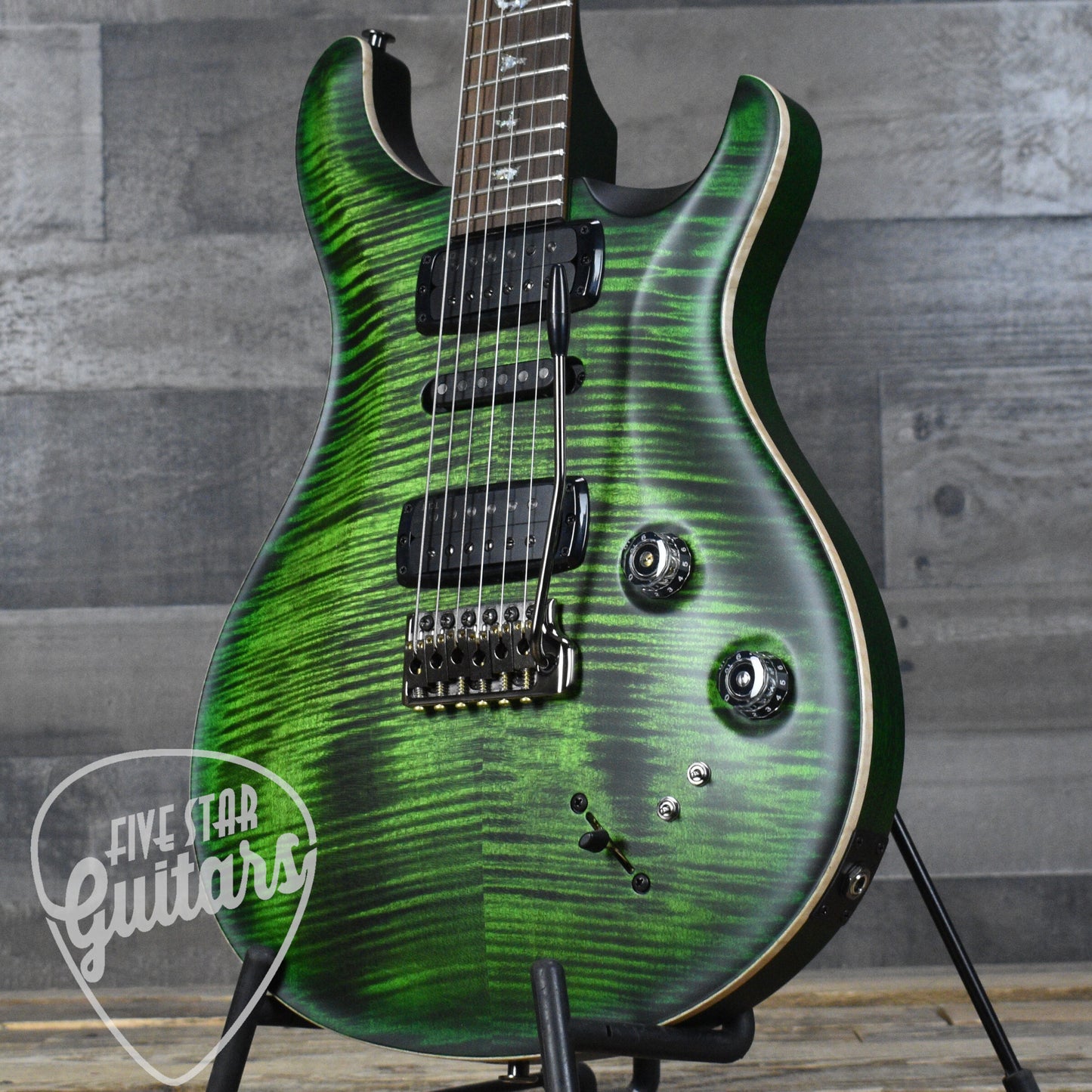 Paul Reed Smith Modern Eagle V - Wood Library - Jade with Brazilian Rosewood Fretboard and Hard Shell Case