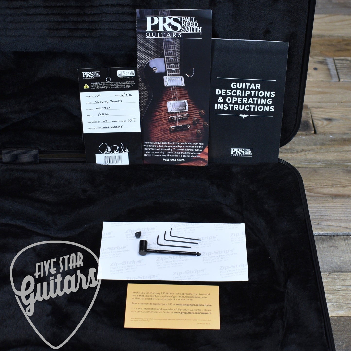 Paul Reed Smith PRS McCarty Tremolo, “408” Switching - Arctic Blue with Hardshell Case
