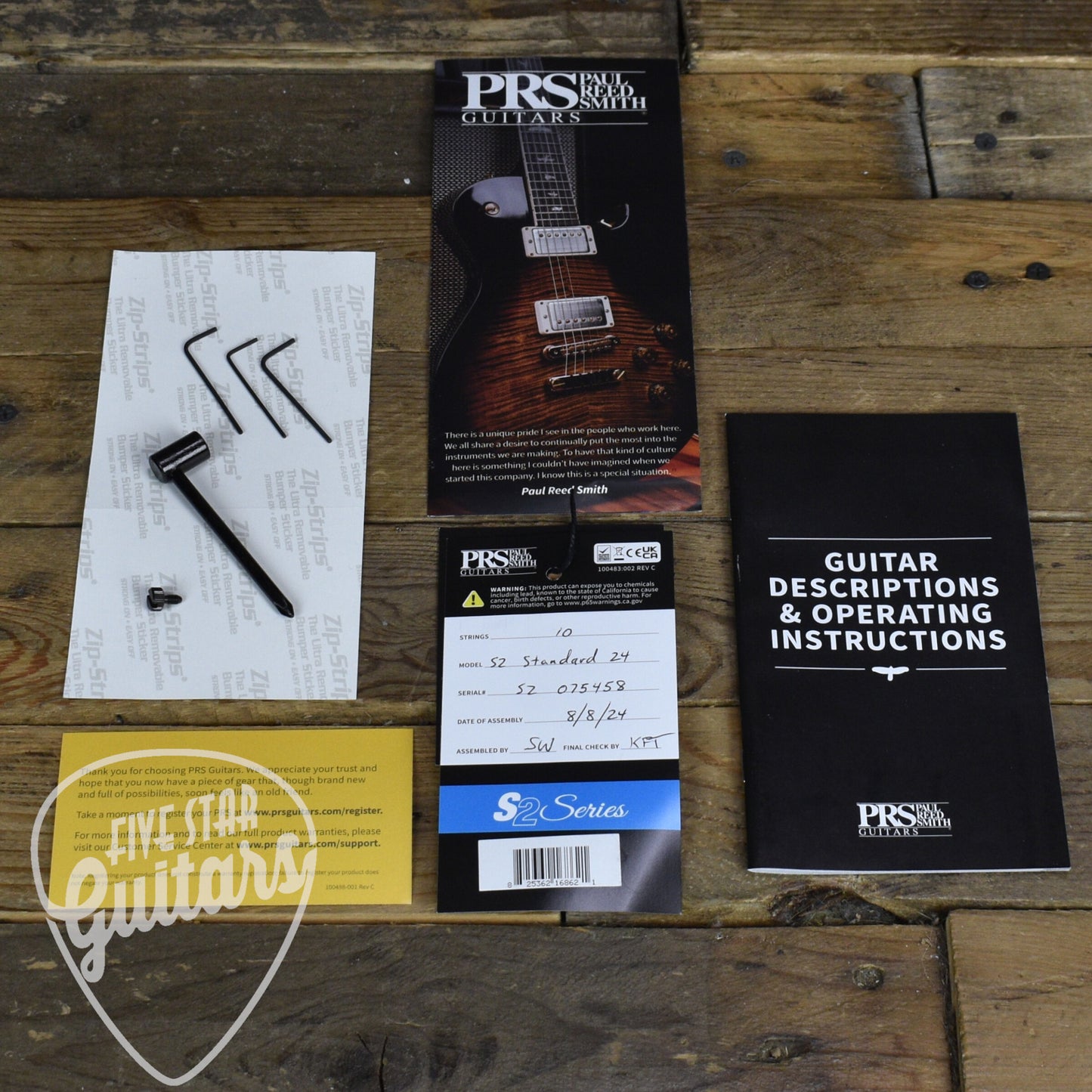 Paul Reed Smith S2 Standard 24 - McCarty Tobacco Sunburst with Gig Bag