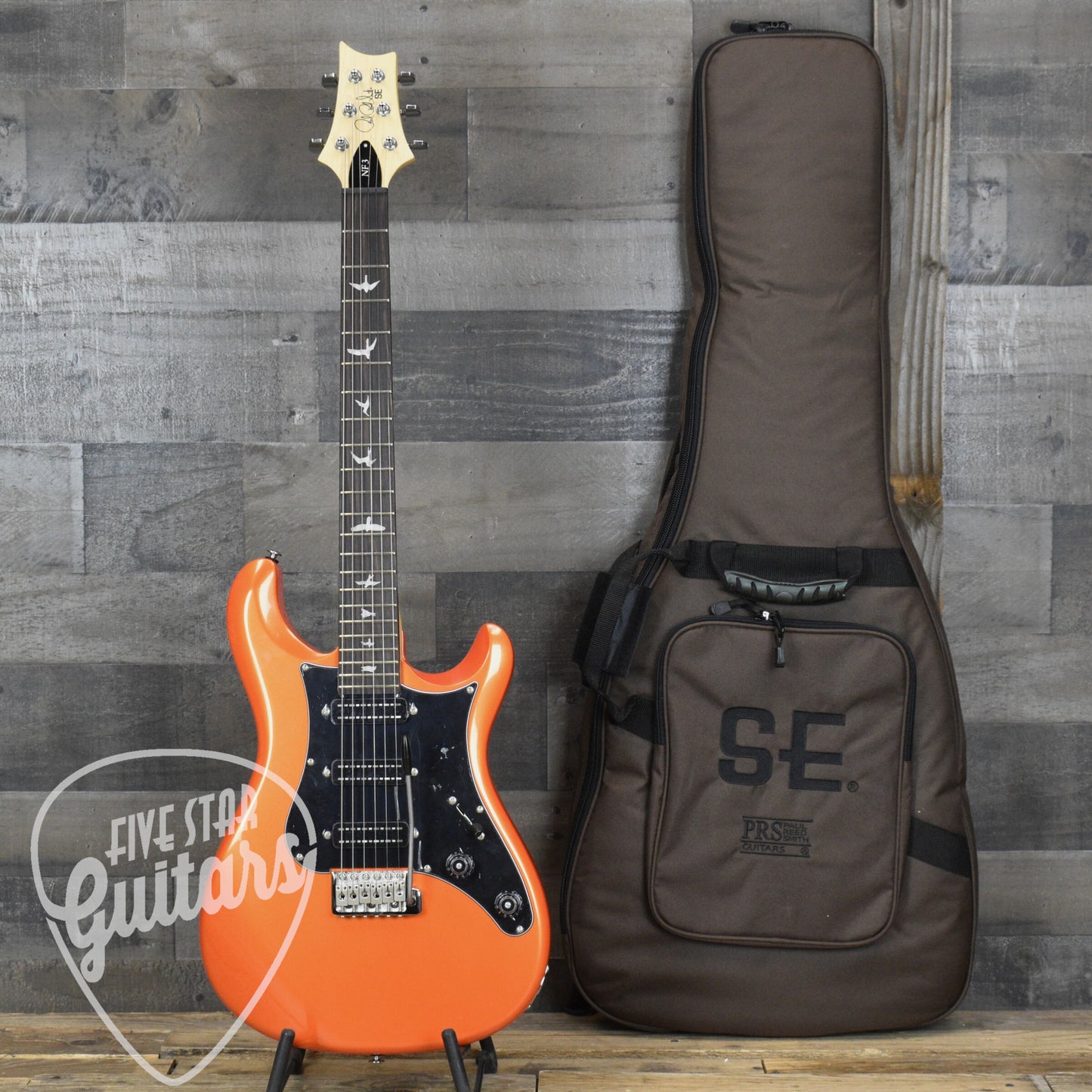 Paul Reed Smith SE NF3 Maple Fingerboard - Metallic Orange with Gig Bag